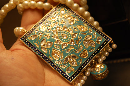KUNDAN & FEROZY MEENA MALA SET