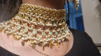 MULTI STONE CHOKER SET