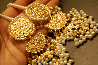 KUNDAN & PEARLS MAGAR EARRINGS