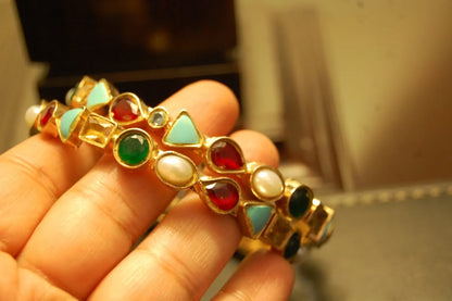 ELEGANT MULTI STONE BANGLES