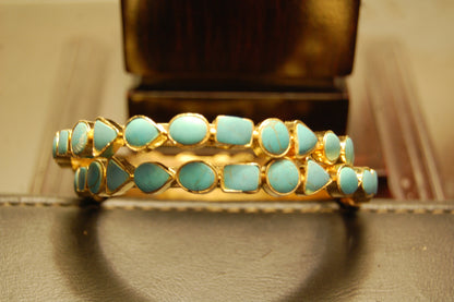 PAIR OF GORGEOUS FEROZA BANGLES