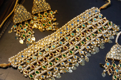MULTI STONE CHOKER SET
