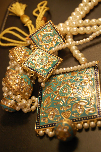 KUNDAN & FEROZY MEENA MALA SET