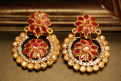CHAAND BALAS IN RED & CHAMPAGNE