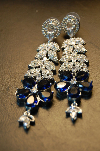 BLUE ZIRCON EARRINGS