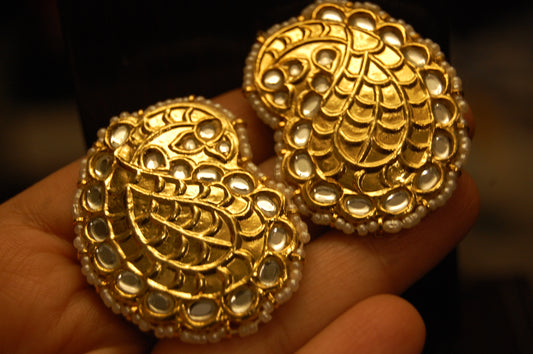 KUNDAN PAISLEY EARRINGS