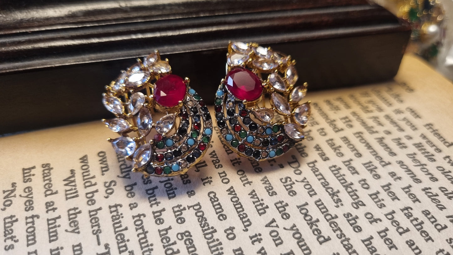 MULTI RED EARRINGS