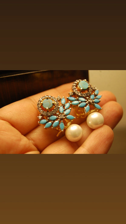 FEROZY EARRINGS WITH PEARLS