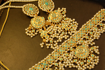 FEROZA & PEARLS CHOKER SET
