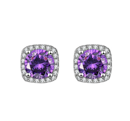 PURPLE SMALL EARRINGS