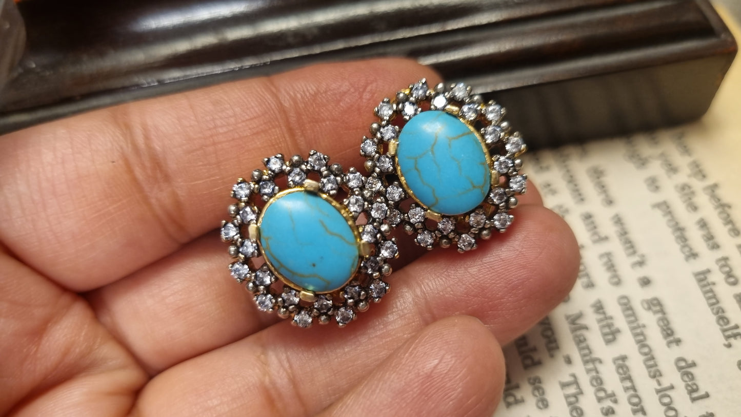 ELEGANT FEROZA EARRINGS