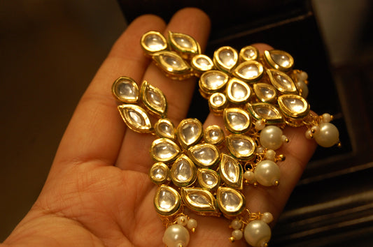 KUNDAN FLORAL EARRINGS