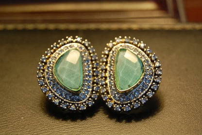GREEN ZIRCON EARRINGS