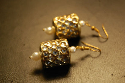 KUNDAN DHOLKI EARRINGS