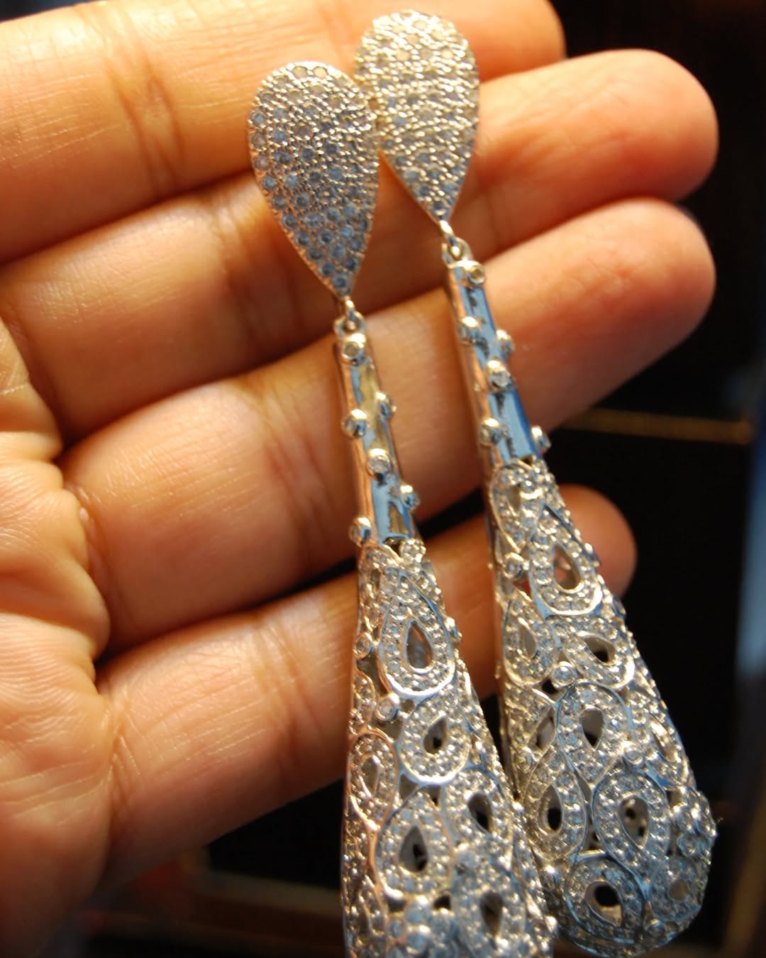ZIRCON DROP EARRINGS
