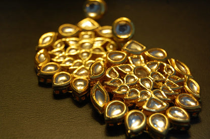 INDIAN POLKI KUNDAN EARRINGS