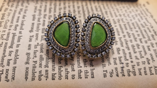 GREEN ZIRCON EARRINGS
