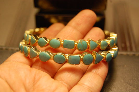 PAIR OF GORGEOUS FEROZA BANGLES
