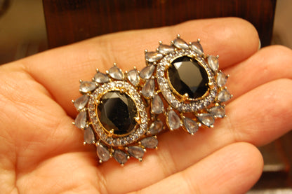 BLACK & GREY EARRINGS