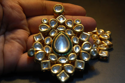 INDIAN POLKI KUNDAN EARRINGS