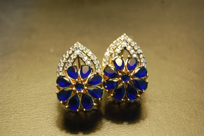 BLUE & ZIRCON EARRINGS