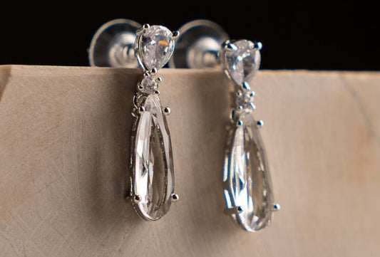 ZIRCON DROP EARRINGS