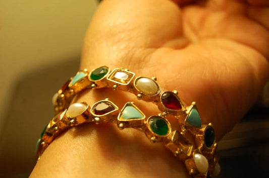 MULTI STONE BANGLES