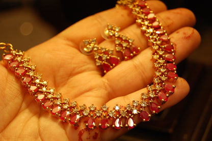DELICATE RED & ZIRCON SET