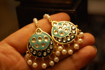 FEROZY MEENA & KUNDAN EARRINGS