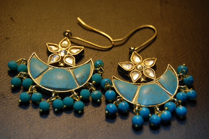 FEROZA CHAAND TAARA EARRINGS