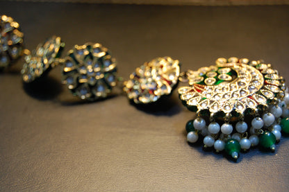 KUNDAN & MEENA BUTTON PATTI