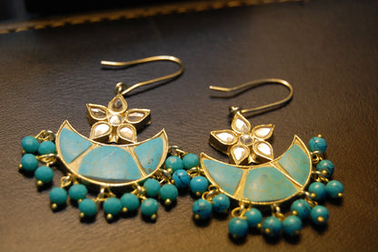 FEROZA CHAAND TAARA EARRINGS