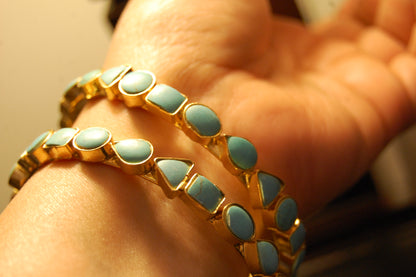 PAIR OF GORGEOUS FEROZA BANGLES