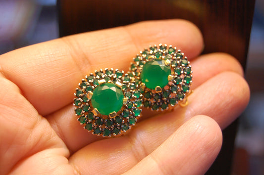 GREEN ZIRCON EARRINGS