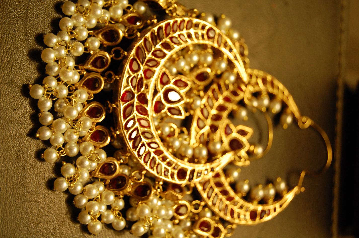 BALAS IN RED & PEARLS