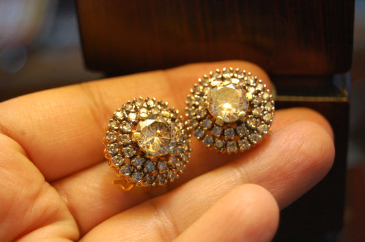 CHAMPAGNE ZIRCON EARRINGS