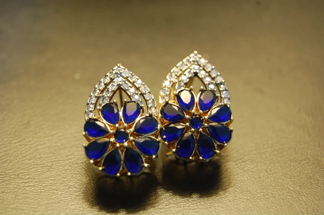 BLUE & ZIRCON EARRINGS