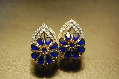 BLUE & ZIRCON EARRINGS