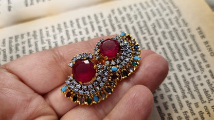 MULTI & ZIRCON EARRINGS