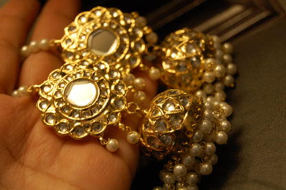 TRADITIONAL GREEN & KUNDAN JHUMKAS