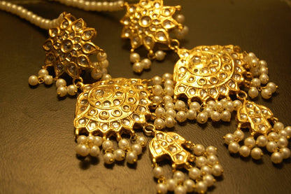 KUNDAN & PEARLS MAGAR EARRINGS