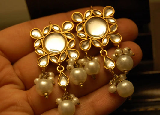 KUNDAN & PEARL EARRINGS