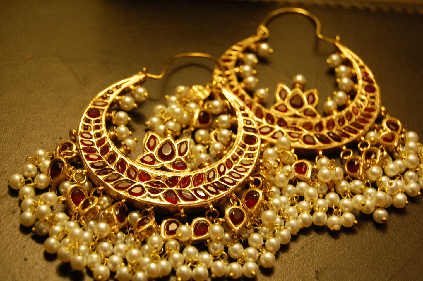 BALAS IN RED & PEARLS