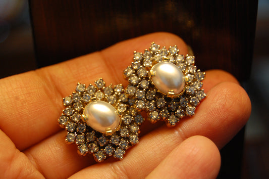 PEARL ZIRCON EARRINGS