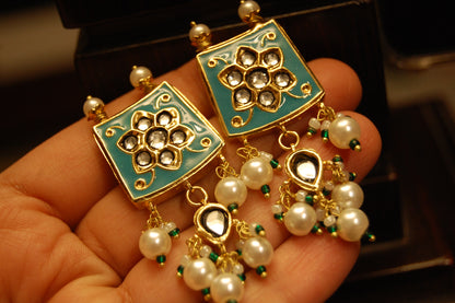 FEROZY MEENA & KUNDAN EARRINGS