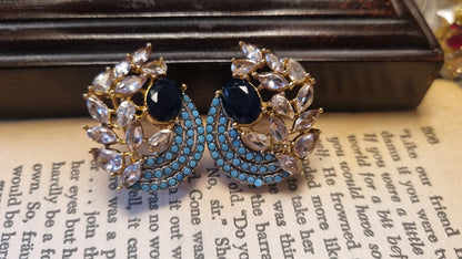(Copy) ELEGANT FEROZA & BLUE EARRINGS