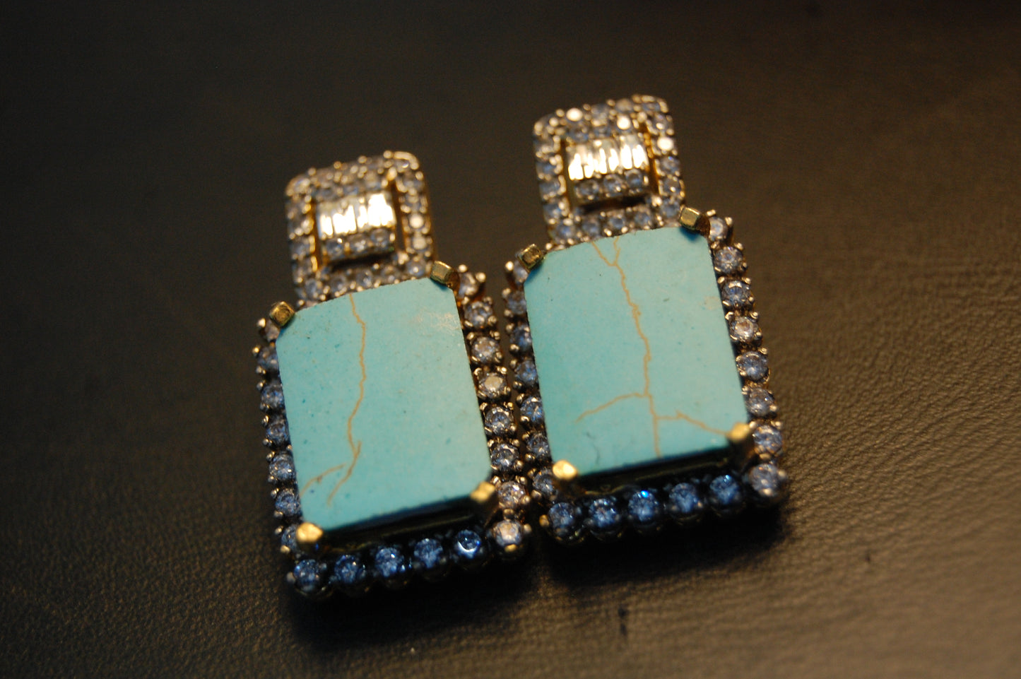 FEROZA & ZIRCON EARRINGS