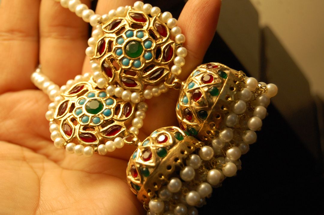 MULTI STONE JHUMKAS