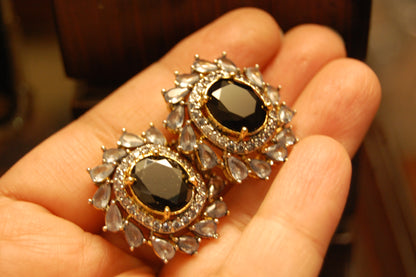 BLACK & GREY EARRINGS