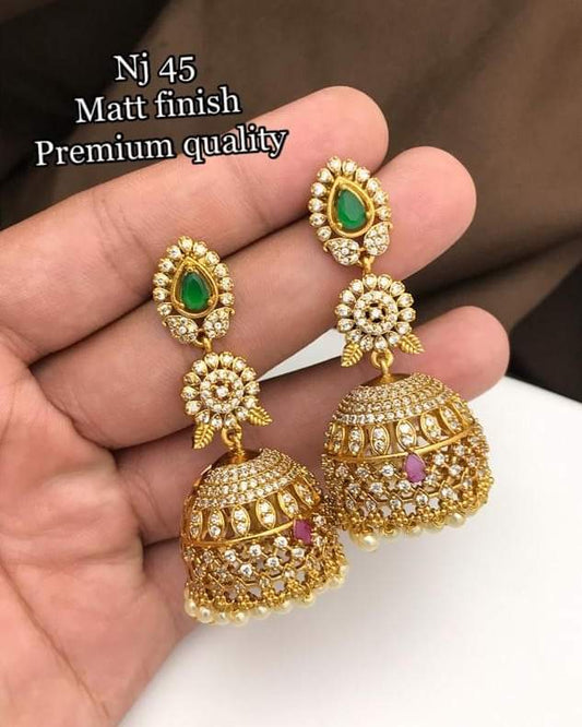 INDIAN ZIRCON JHUMKAS